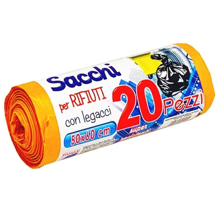 200 BUSTE SACCHI SACCHETTI RIFIUTI SPAZZATURA RACCOLTA DIFFERENZIATA 50X60cm ARA