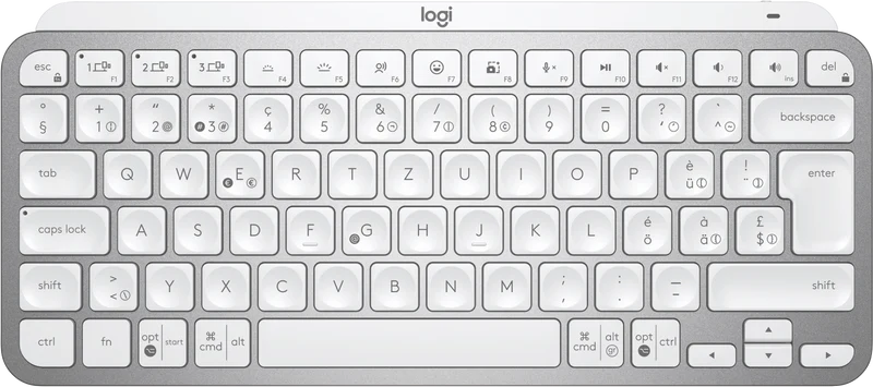 Logitech MX Keys Mini Wireless Keyboard (Pale Grey)
