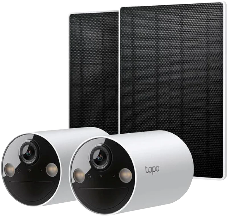 TP-LINK 2K 3MP Solar-Powered Security Camera (2 Pack)