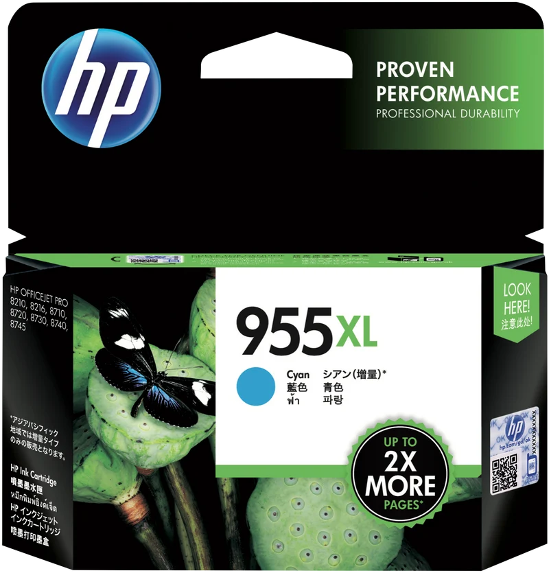 HP 955XL Cyan Original Ink Cartridge
