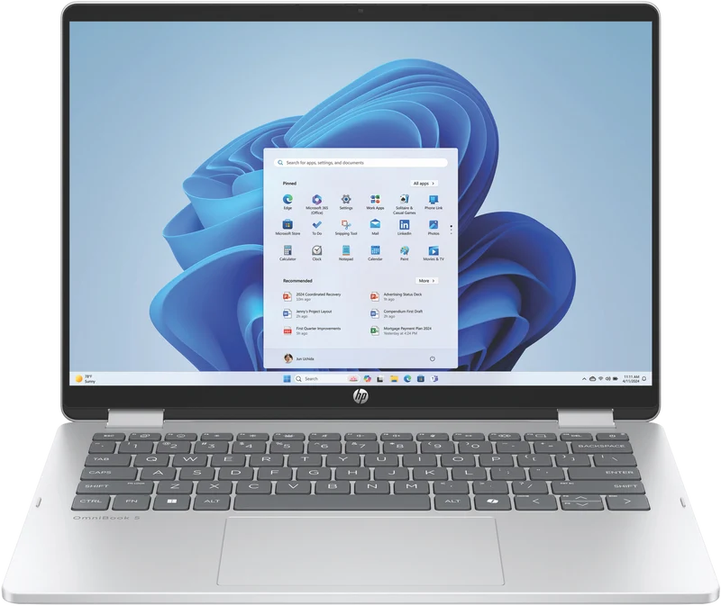 HP OmniBook 5 Flip 14" i5 16GB 256GB Touch 2-in-1 Laptop