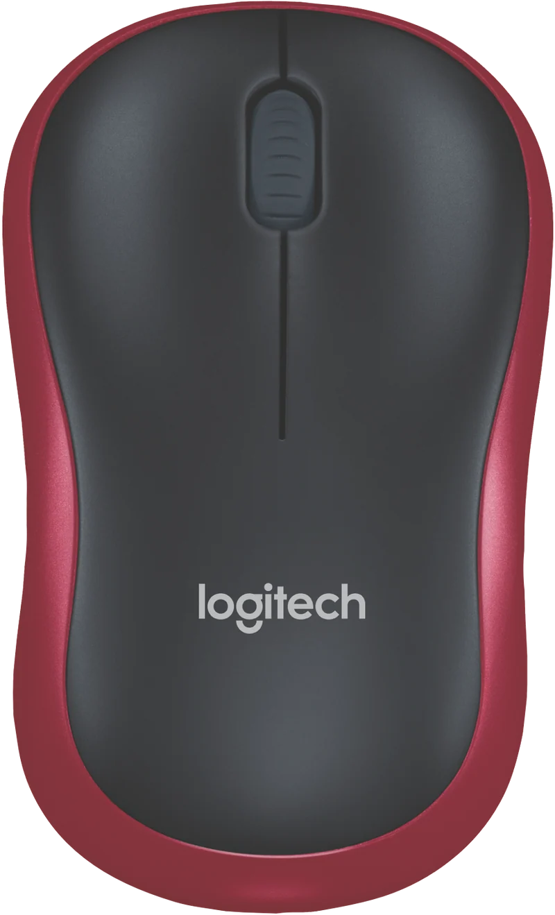 Logitech M185 Wireless Mouse (Red)