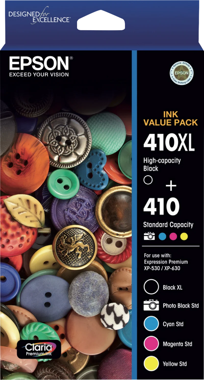 Epson 410XL 5 x colour ink Value Pack