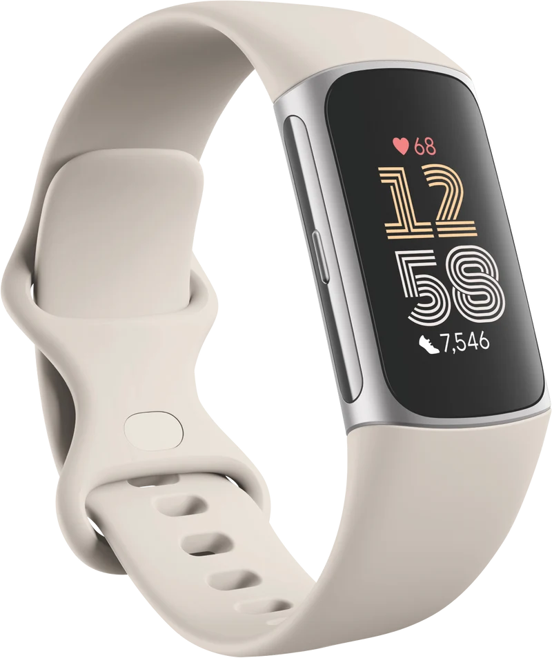 Fitbit Charge 6 - Porcelain/Silver Aluminium