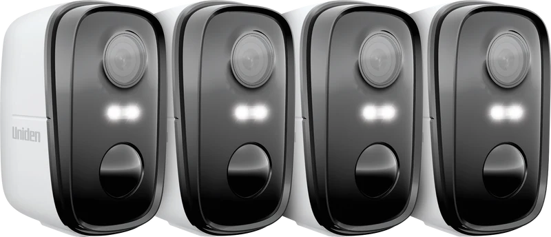 Uniden SoloX Pro 2K Outdoor Wireless Spotlight Camera (4 Pack)