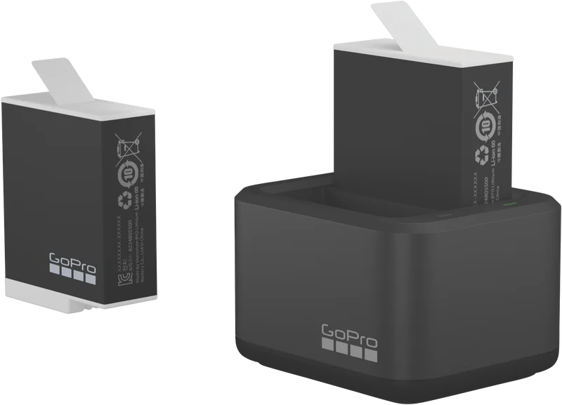 GoPro Dual Charger + Enduro Bat (H12/11/10/9)