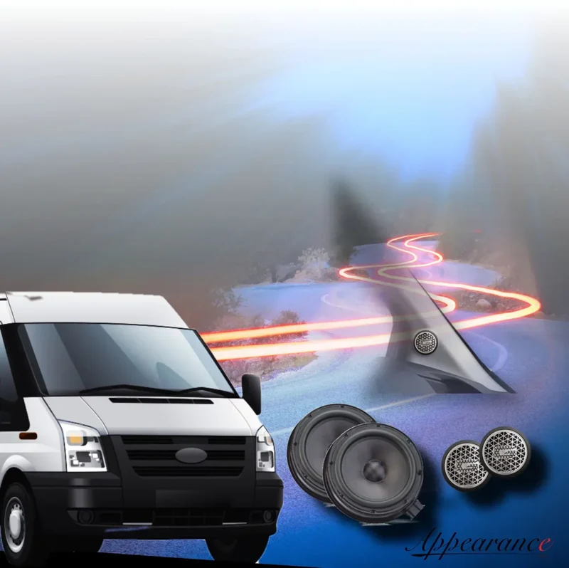 Gladen One Transit Appearance kit audio a 2 vie High-End per Ford Transit e Tourneo 165mm 3 Ohm 150W