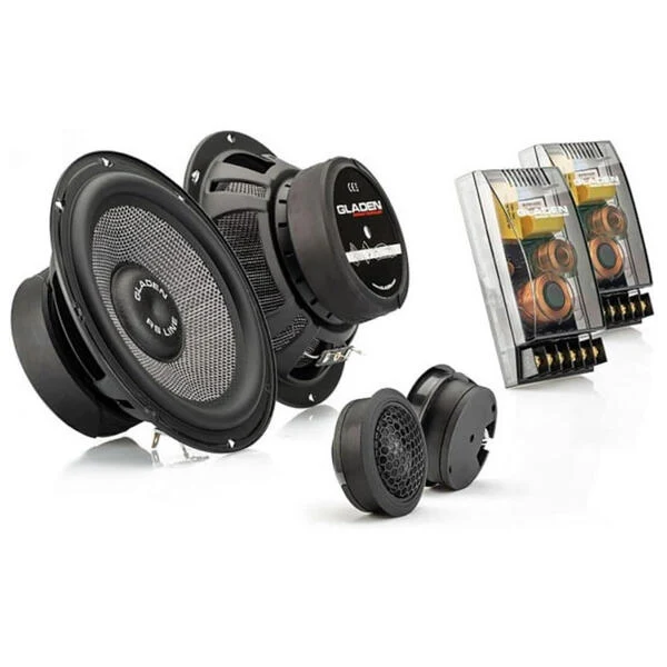 Gladen RS 165-G2 Kit di altoparlanti a 2 vie 165mm 3 Ohm 150W