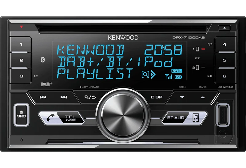 Kenwood DPX-7100DAB Autoradio 2 DIN DAB-Tuner / Bluetooth / USB
