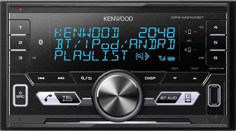 Kenwood DPX-M3100BT autoradio 2 DIN Bluetooth con Spotify, USB, vivavoce (senza unità CD)