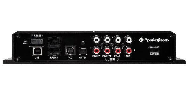 ROCKFORD FOSGATE 3SIXTY.3 GRAPHIC EQUALIZER 8-Channel Interactive Signal Processor w/ 248 Band Parametric EQ