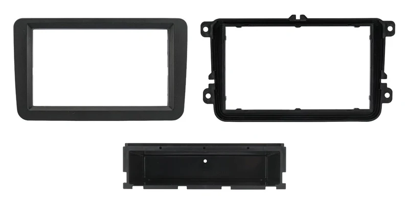 Phonocar 03405 Mascherina 2 DIN per VW GOLF V con portaoggetti removibile