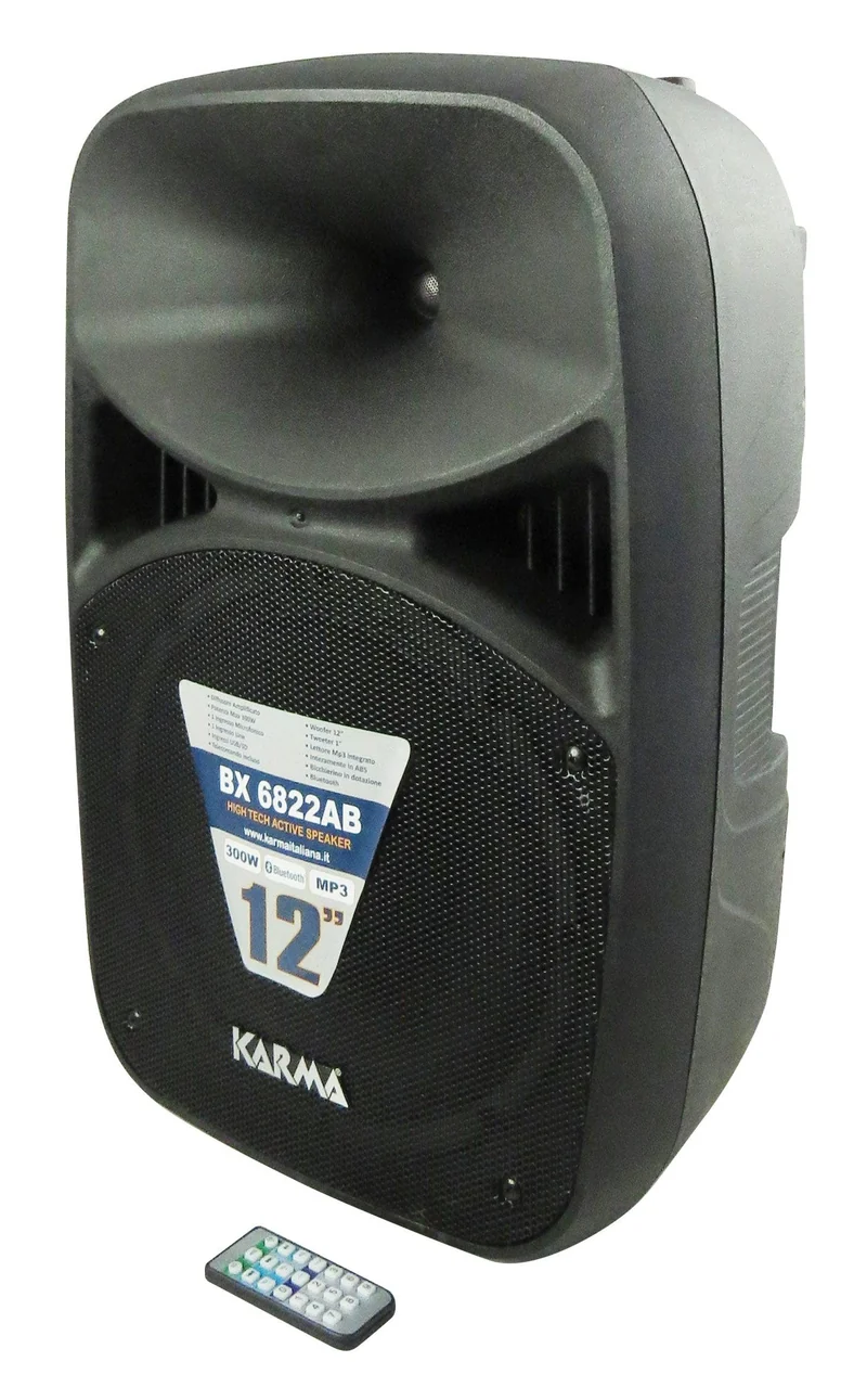 KARMA BX 6822AB Diffusore amplificato 300W + REC