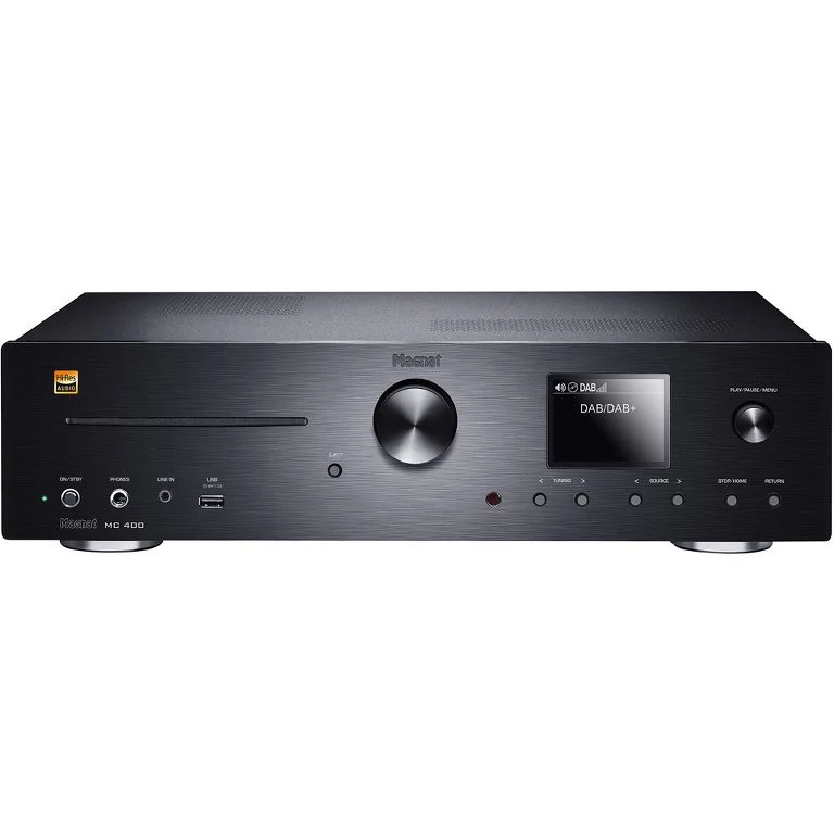 Magnat MC 400 Streamer di rete con tuner digitale e lettore CD con ampio display a colori da 2,8"