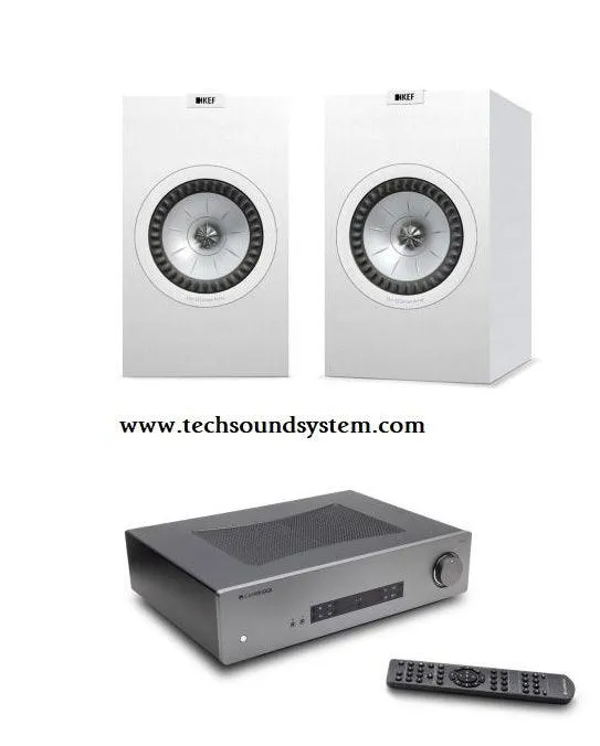 Cambridge Audio CXA61+ KEF Q350 WHITE Diffusori Da scaffale (COPPIA)