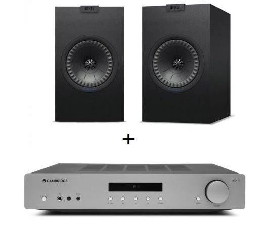 CAMBRIDGE AUDIO AX A35 + KEF Q350 BLACK Diffusori High end (coppia)