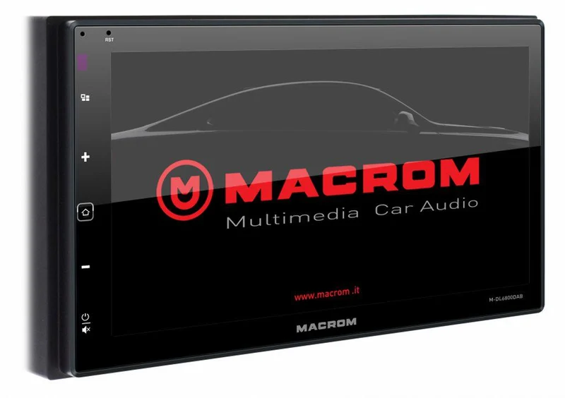 Macrom M-DL6800DAB Autoradio multimediale DAB+, Autolink mirror