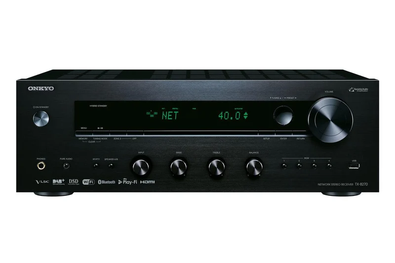 Onkyo TX-8270 Sintoamplificatore AV 2.1 canali streaming integrato, DTS Play-Fi, Tuner DAB