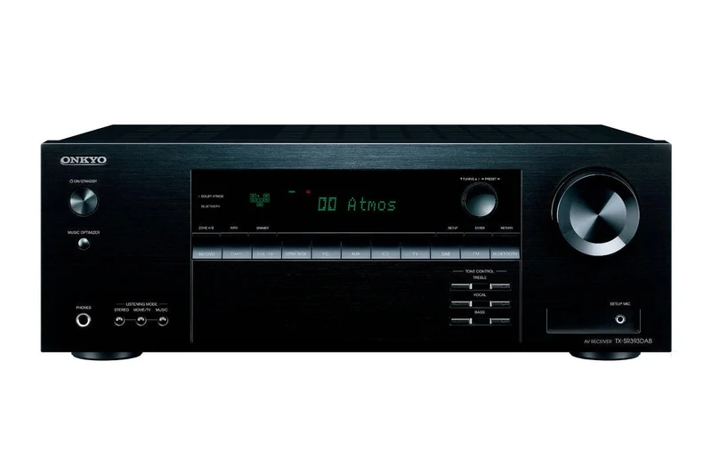 Onkyo TX-SR393DAB Sintoamplificatore AV 5.2 canali Servizi streaming integrati, DTS Play-Fi