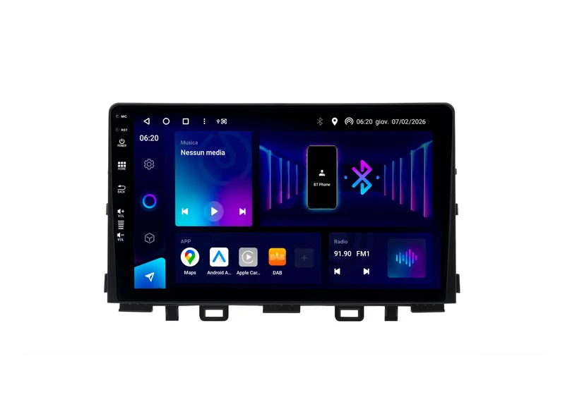 Phonocar SM386 Autoradio per KIA RIO IV e STONIC, Android schermo 9" QLED