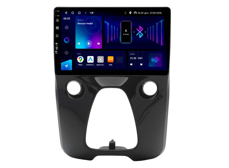 Phonocar SM379 Autoradio per CITROËN C1 II (PA_, PS_) e TOYOTA AYGO (_B4_) Android schermo 9" QLED