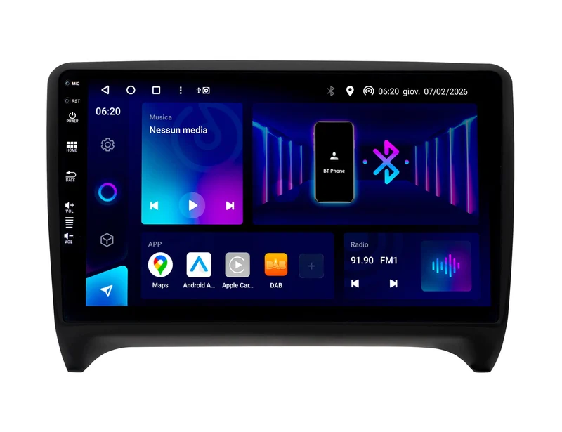 Phonocar SM375 Autoradio Android 9" QLED per AUDI TT (8J3) e TT Roadster (8J9)
