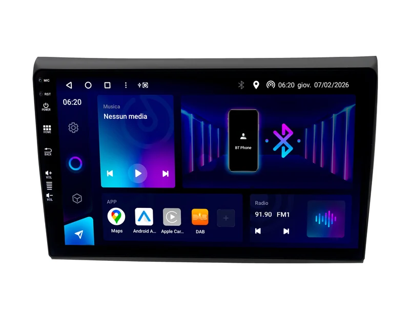 Phonocar SM373 Autoradio Android 9" QLED per FIAT BRAVO II (198_)