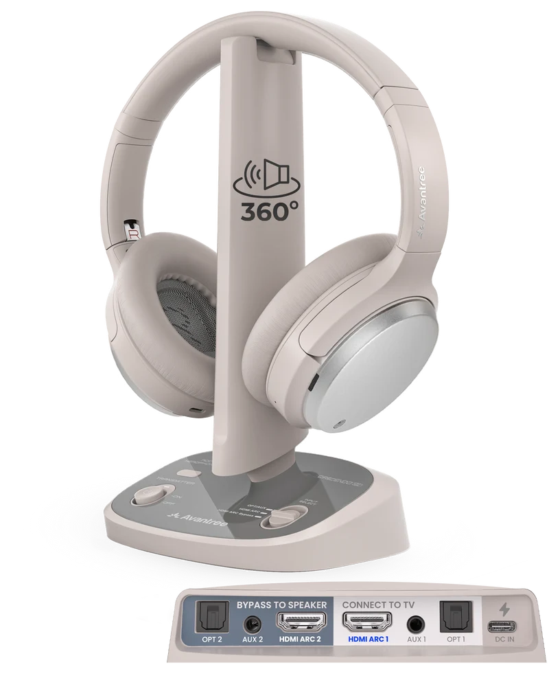 Crescendo 3D | HDMI ARC Wireless TV Headphones with 3D Sound