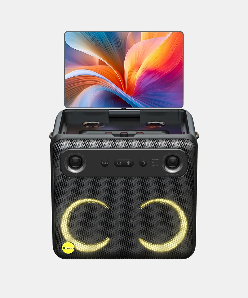 Ikarao BREAK X2 speaker karaoke smart compatto 600W con schermo touch full HD da 10.1"