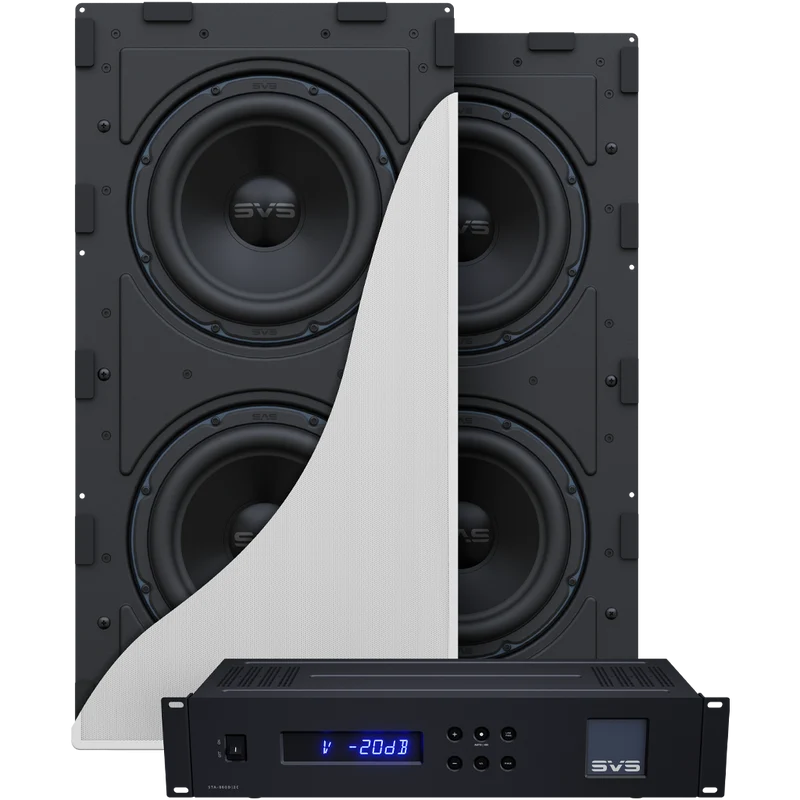 SVS 3000 In-Wall doppio modulo subwoofer amplificato da incasso a parete da 9" 2500W