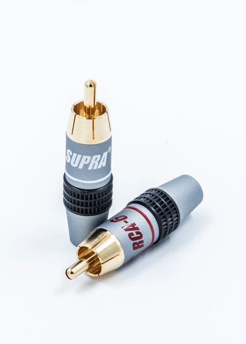 Supra RCA-6 PLUG coppia Plugs RCA con serracavo