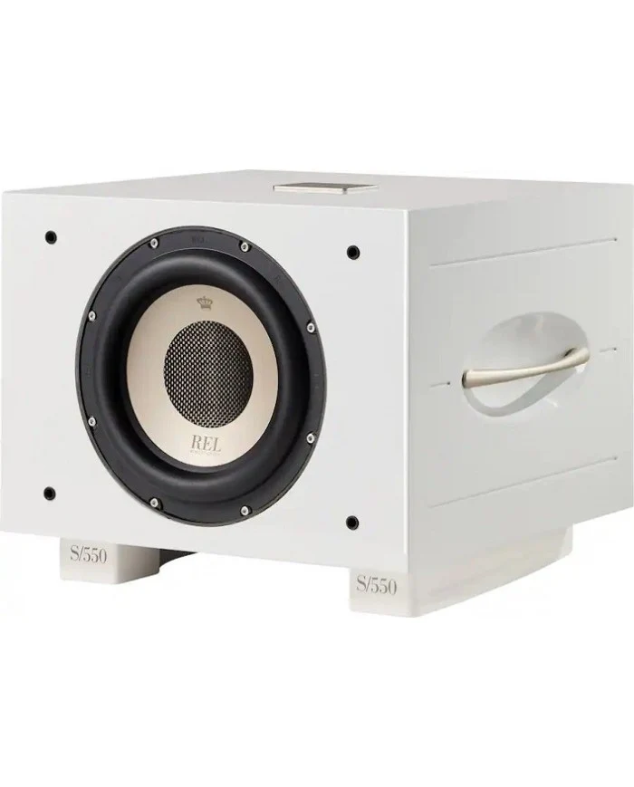 REL Acoustics S/550 Subwoofer amplificato in sospensione pneumatica in classe D predisposto wireless