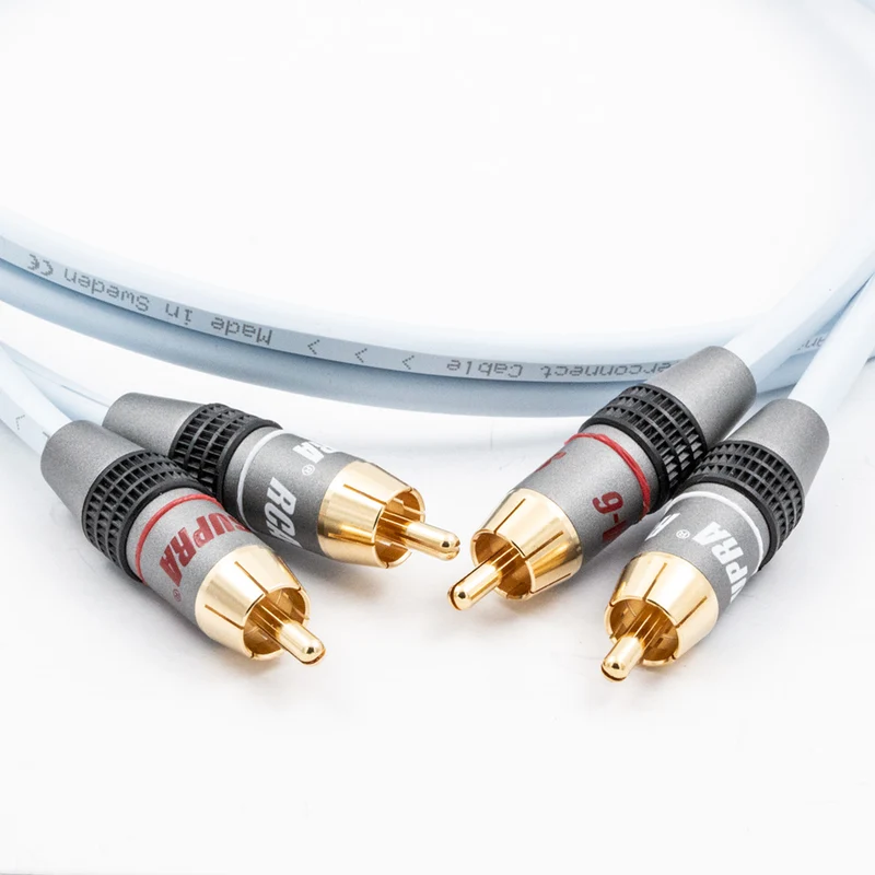 Supra DUAL 2RCA-2RCA AUDIO coppia di cavi HIGH-VALUE con connettori SUPRA RCA 6