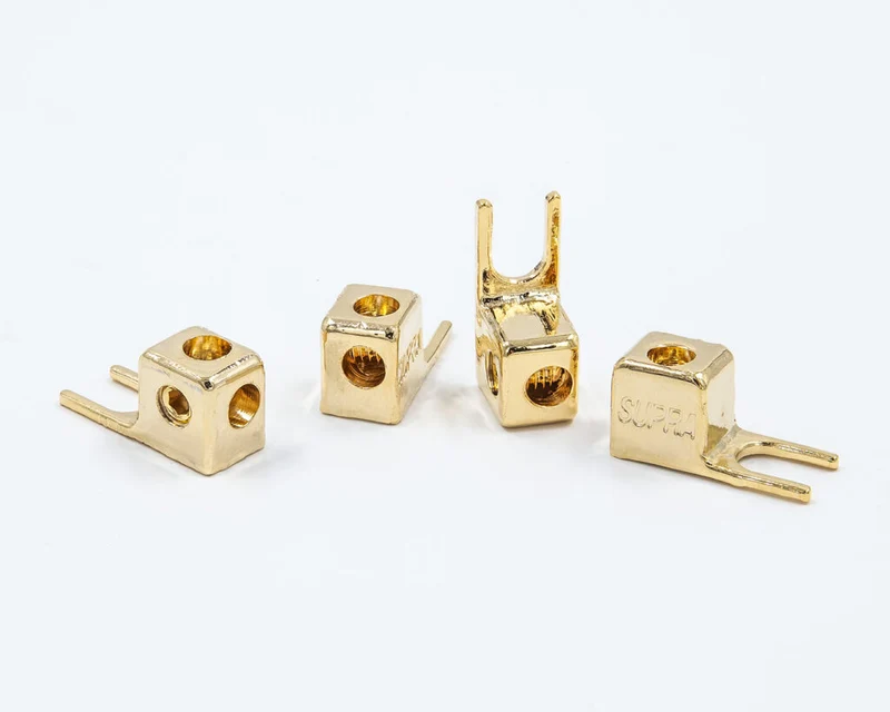 Supra FORK XL PLUG 2PAIRS connettori a forcella placcati oro