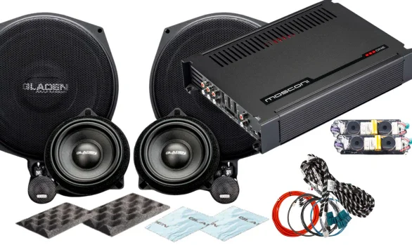 Gladen SU-BMW-RAM-ENTRY-EXTREME Kit audio SoundUp ONE 202 BMW a 3 vie + amplificatore ONE 4|8 DSP per BMW serie G con unità RAM