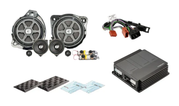 Gladen SU-MB-253-BASIC Kit audio SoundUp GA-ONE200.3MB-LD + amplificatore Pico V2 6|8 DSP per Mercedes GLC