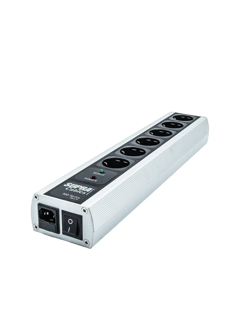 Supra MD06-EU/SP SWITCH ciabatta filtrata a 6 prese con interruttore e protezione sovratensioni