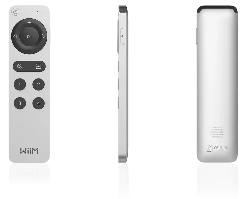 WiiM Voice Remote 2 Telecomando bluetooth con microfono incorporato per controllo vocale