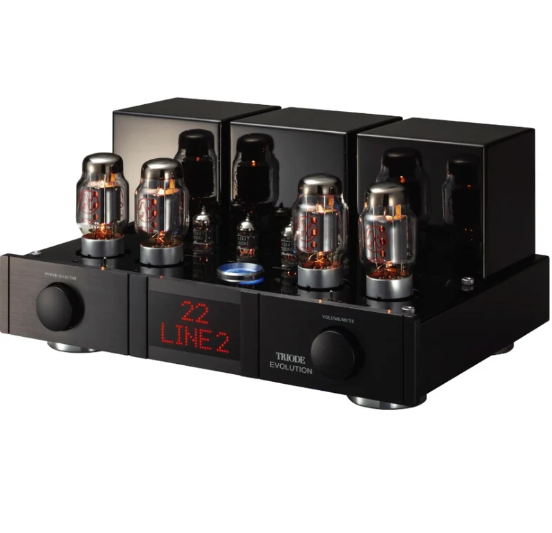 Triode EVOLUTION amplificatore integrato stereo push-pull a valvole in classe AB