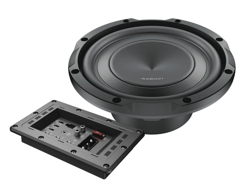 Audison APS 8 ASK – ACT SUB KIT 200 mm 500 W + grille kit per costruire subwoofer attivo
