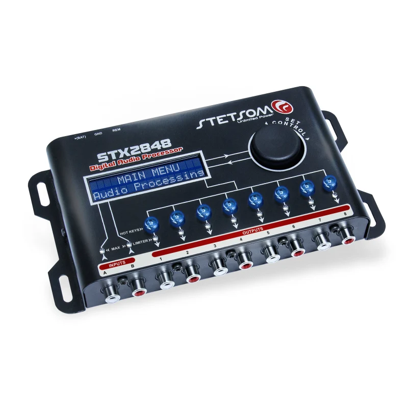 Stetsom STX2848 Processore Digitale 8 canali per Car Audio