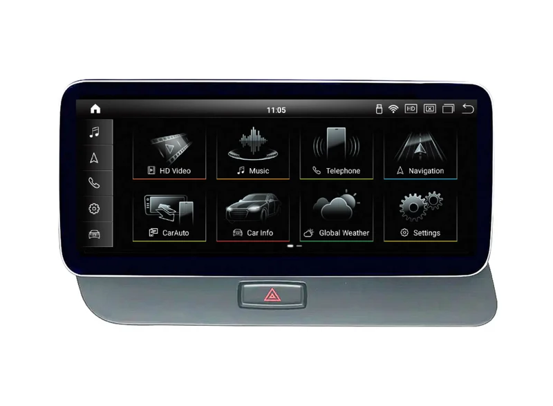Phonocar SM008 Retrofit Android 13 per AUDI Q5 (8RB) 2009-2016, monitor QLED extralarge 10.25”