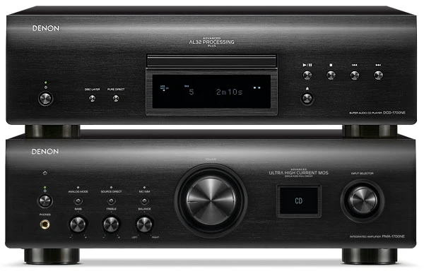 Denon PMA-1700NE + DCD-1700NE BLACK Amplificatore integrato 2 canali 2x140W + Lettore CD e SACD Hifi