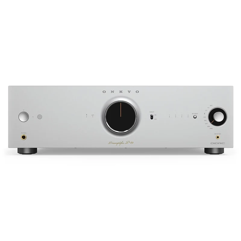 ONKYO ICON P-80 SILVER Preamplificatore stadio Phono MM/MC, DAC, streamer Ethernet/Wi-Fi