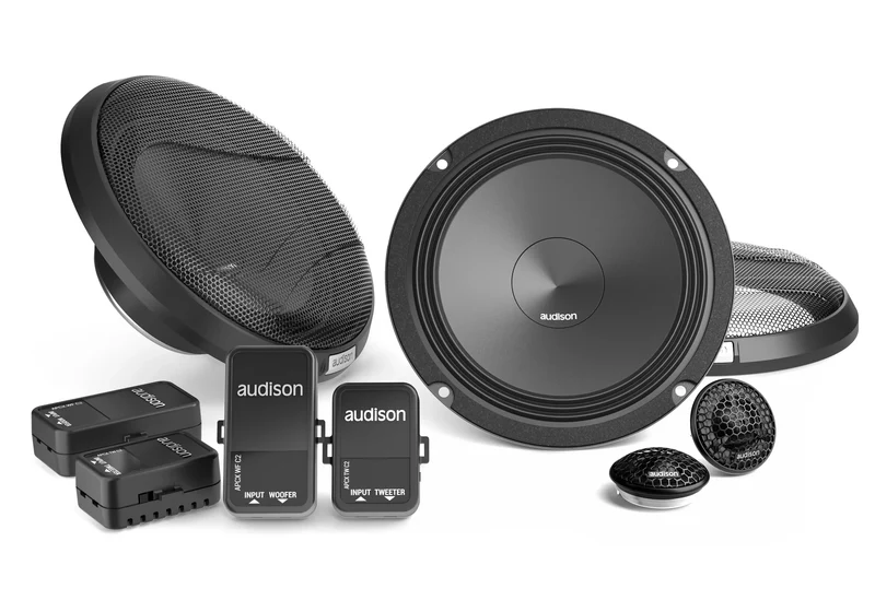 Audison APK 165 - 2 ohm kit altoparlanti 2 vie 165mm, tweeter AP1 e crossover 300W