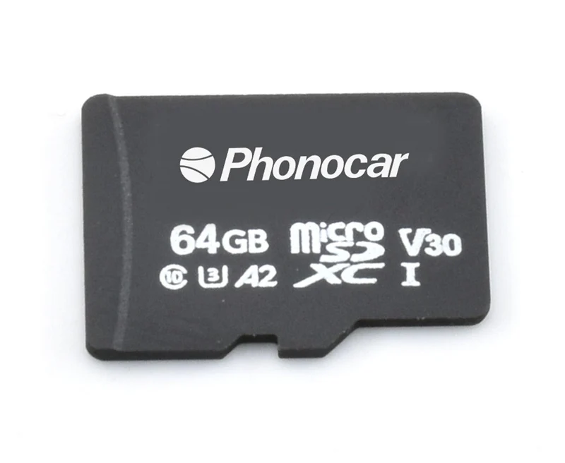 Phonocar VM564 Scheda MicroSD 64Gb per DASHCAM VM441, VM443, VM42, VM440