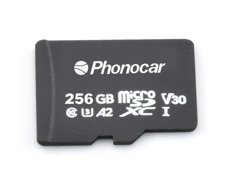 Phonocar VM563 Scheda MicroSD 256 Gb per DASHCAM VM441, VM443, VM42, VM440