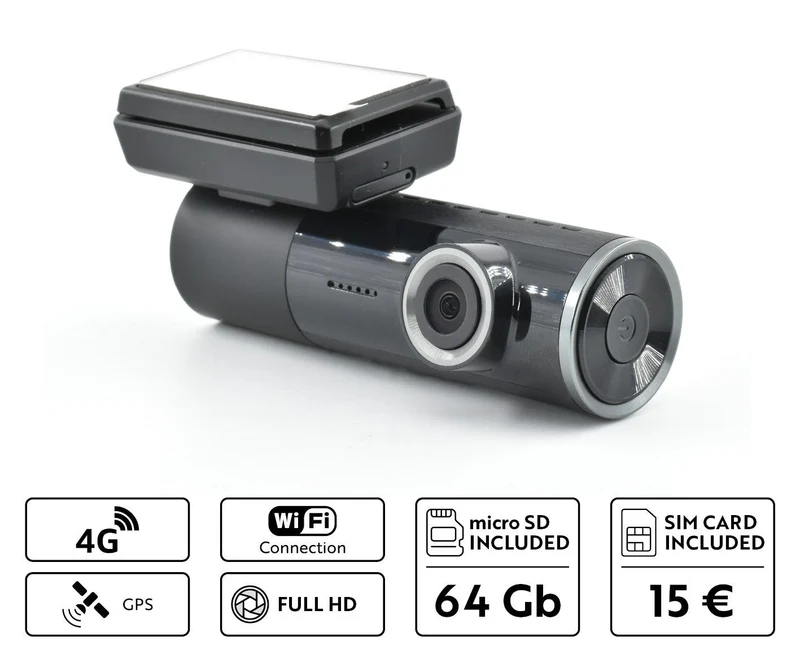 Phonocar VM441 Dashcam 4G LTE / WI-FI / GPS con APP Full HD