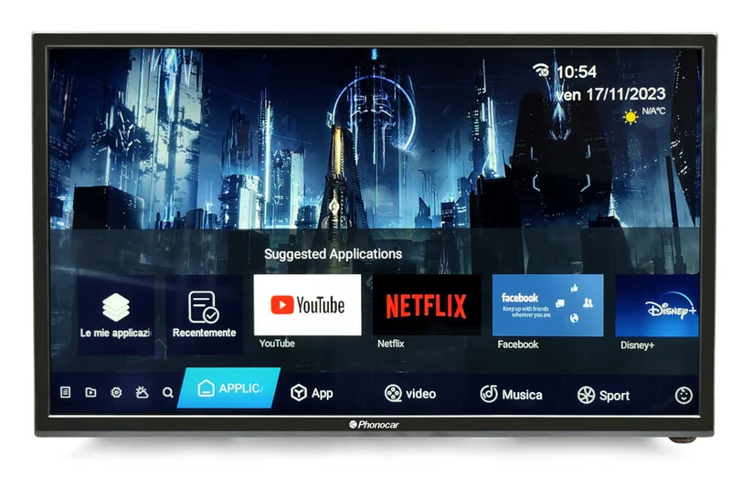 Phonocar VM200 TV LED AUTOMOTIVE 12/24V SMART TV 23.6" Full-HD