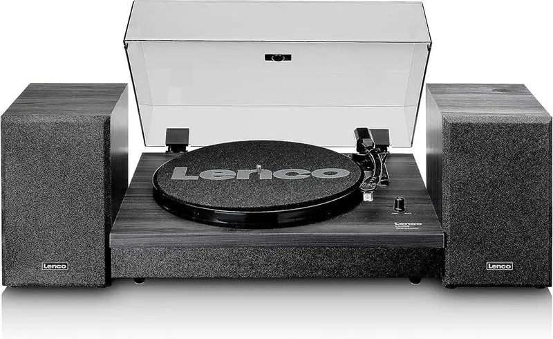 Lenco LS-300 Giradischi amplificato a 2 velocità (33/45) con Bluetooth Amplificatore integrato
